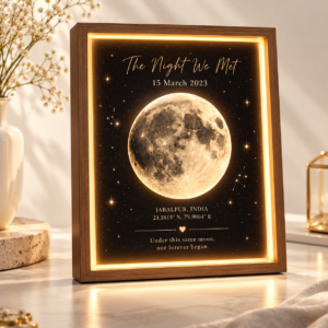 Personalized Moon Phase Light Frame